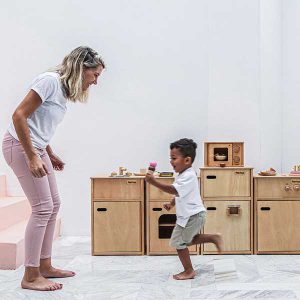 natural wooden sink toy