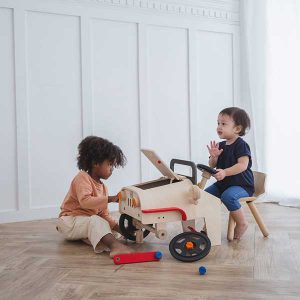 wooden motor mechanic toy