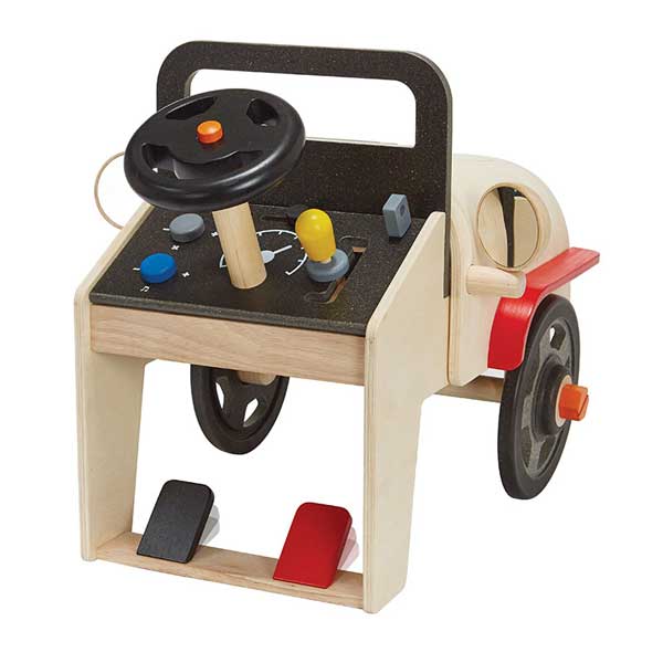 wooden motor mechanic toy