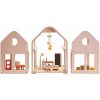 wooden contemporary slide n go doll house